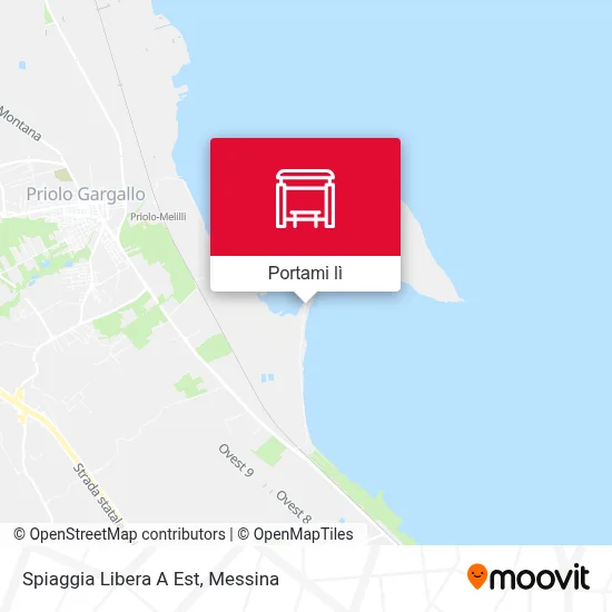 Mappa Spiaggia Libera A Est