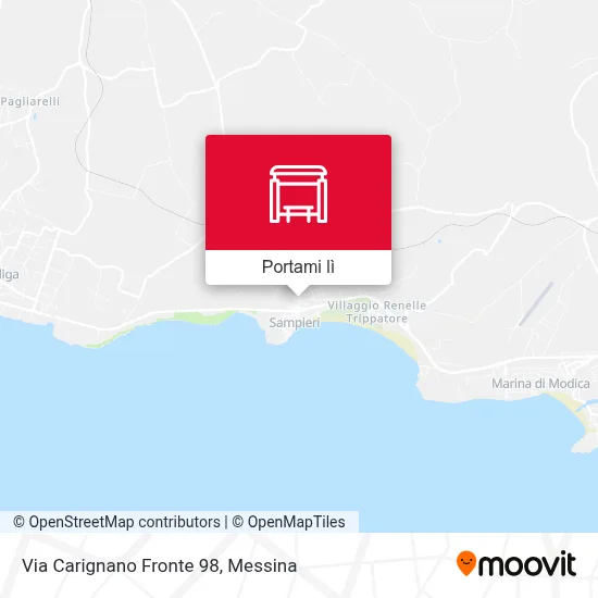 Mappa Via Carignano Fronte 98