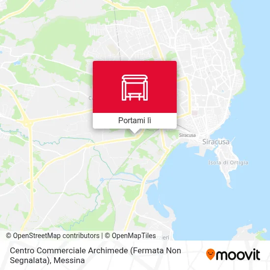 Mappa Centro Commerciale Archimede (Fermata Non Segnalata)
