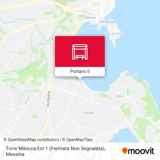 Mappa Torre Milocca Est 1 (Fermata Non Segnalata)