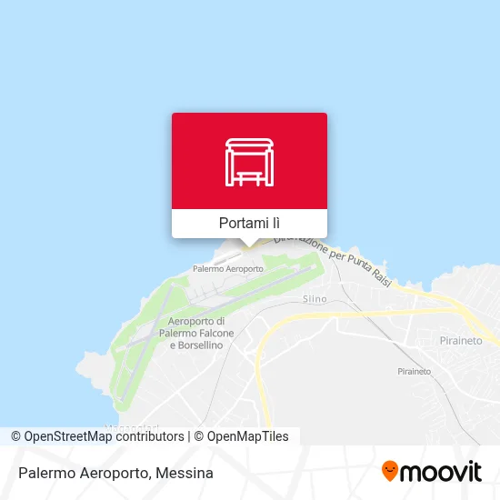 Mappa Palermo Aeroporto