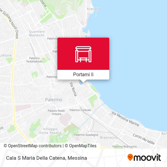 Mappa Cala S Maria Della Catena