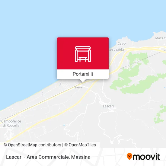 Mappa Lascari - Area Commerciale