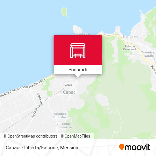 Mappa Capaci - Libertà/Falcone