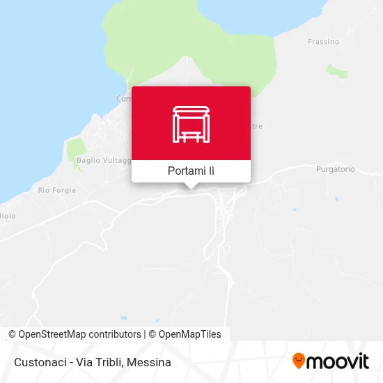 Mappa Custonaci - Via Tribli