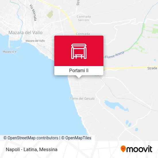 Mappa Napoli - Latina