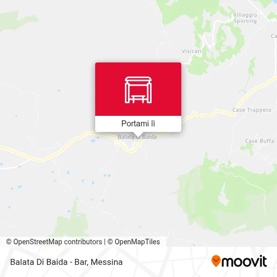 Mappa Balata Di Baida - Bar