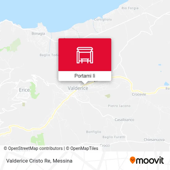 Mappa Valderice Cristo Re