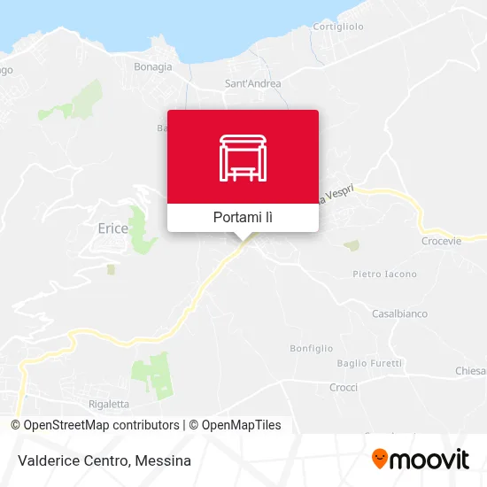 Mappa Valderice Centro