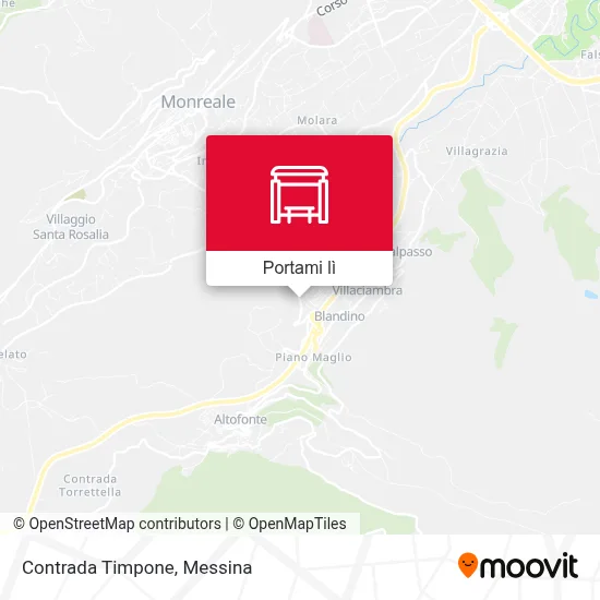 Mappa Contrada Timpone