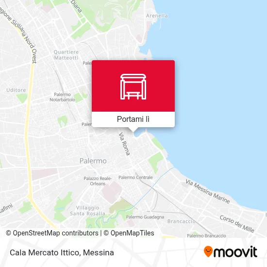 Mappa Cala Mercato Ittico