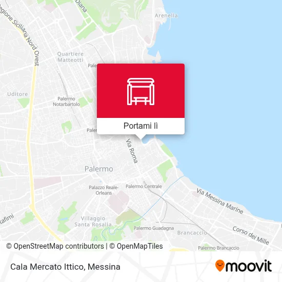 Mappa Cala Mercato Ittico