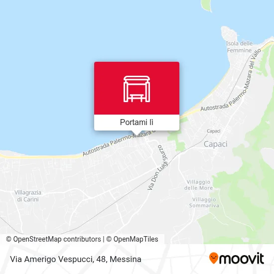 Mappa Via Amerigo Vespucci, 48