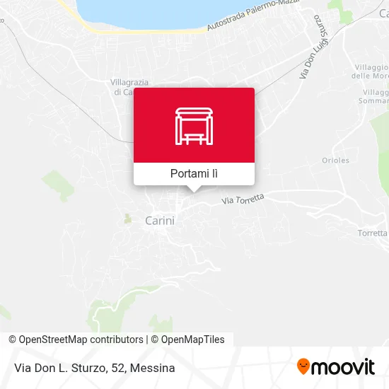 Mappa Via Don L. Sturzo, 52