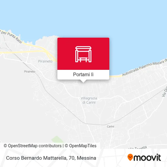 Mappa Corso Bernardo Mattarella, 70