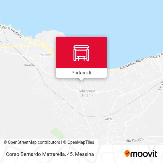 Mappa Corso Bernardo Mattarella, 45