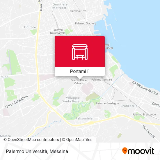 Mappa Palermo Università