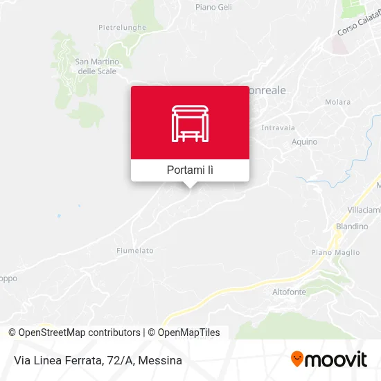 Mappa Via Linea Ferrata, 72/A