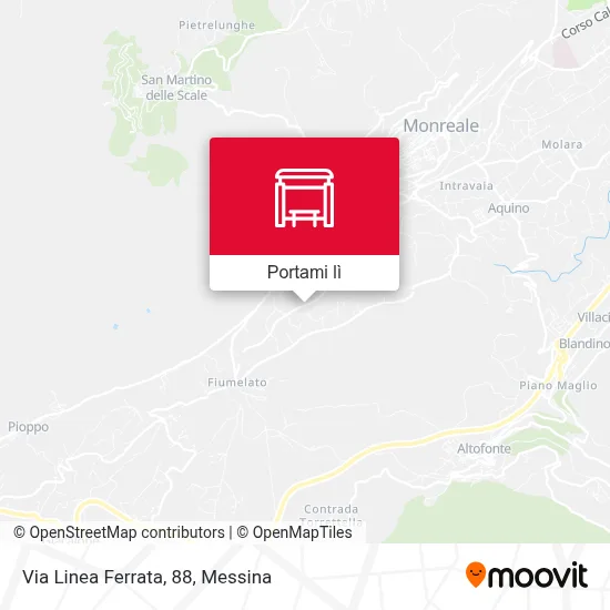 Mappa Via Linea Ferrata, 88