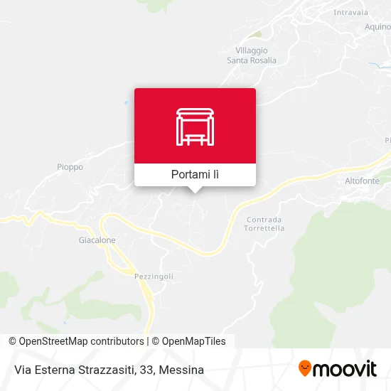 Mappa Via Esterna Strazzasiti, 33