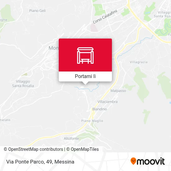 Mappa Via Ponte Parco, 49