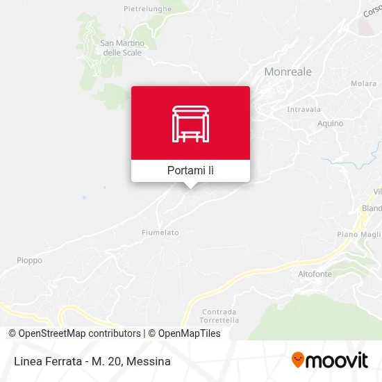 Mappa Linea Ferrata - M. 20