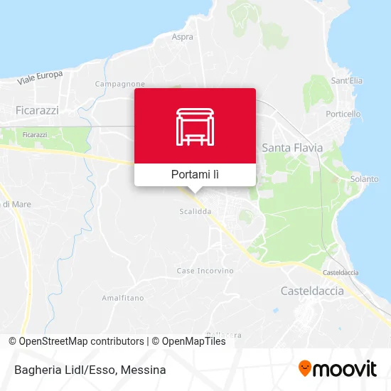 Mappa Bagheria Lidl/Esso