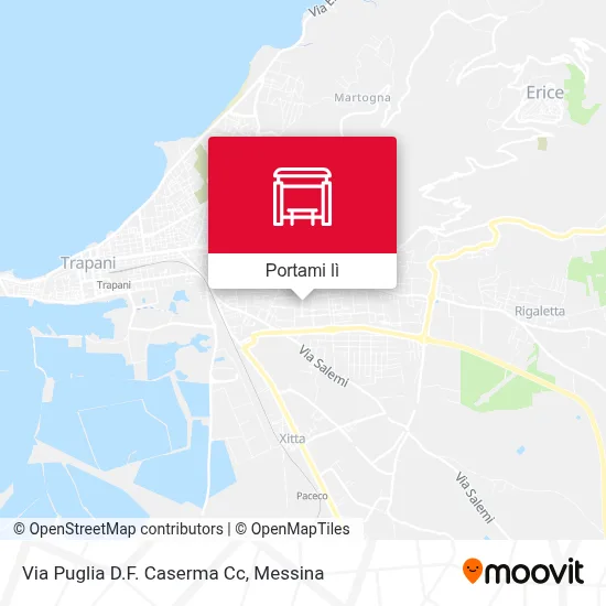Mappa Via Puglia D.F. Caserma Cc