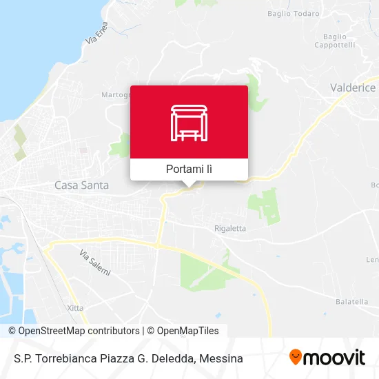Mappa S.P. Torrebianca Piazza G. Deledda
