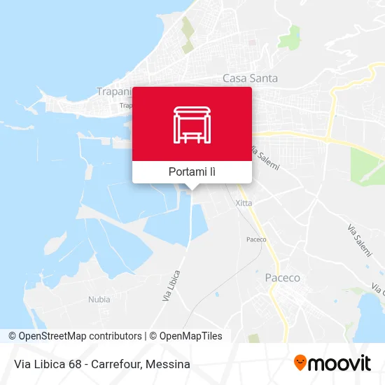 Mappa Via Libica 68 - Carrefour