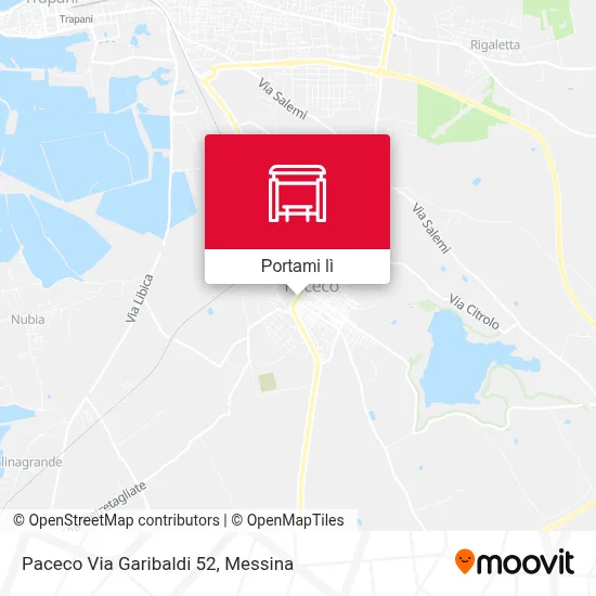 Mappa Paceco Via Garibaldi 52