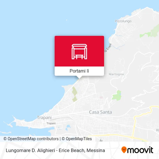 Mappa Lungomare D. Alighieri - Erice Beach