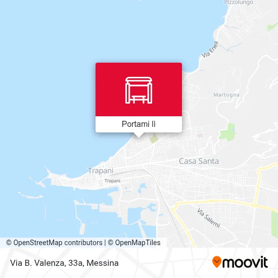 Mappa Via B. Valenza, 33a