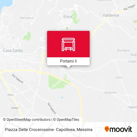 Mappa Piazza Delle Crocerossine- Capolinea