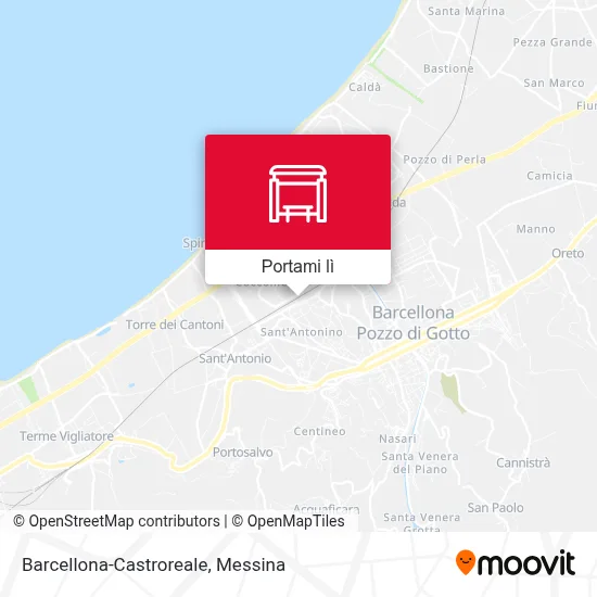 Mappa Barcellona-Castroreale