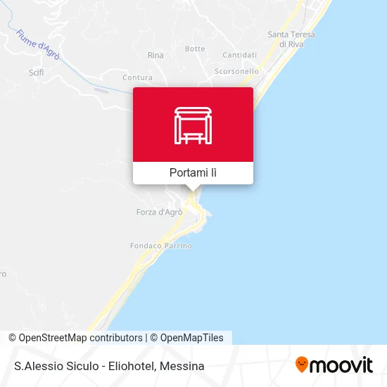 Mappa S.Alessio Siculo - Eliohotel