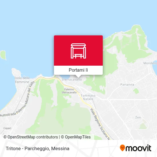 Mappa Tritone - Parcheggio