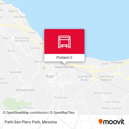Mappa Patti-San Piero Patti