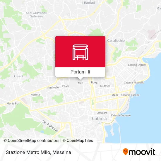 Mappa Stazione Metro Milo