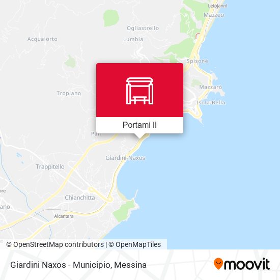 Mappa Giardini Naxos - Municipio