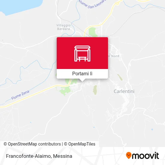 Mappa Francofonte-Alaimo