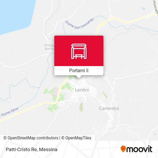 Mappa Patti-Cristo Re