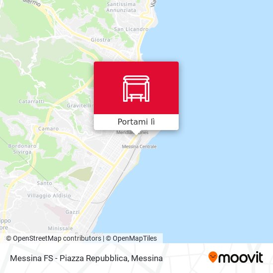 Mappa Messina FS - Piazza Repubblica