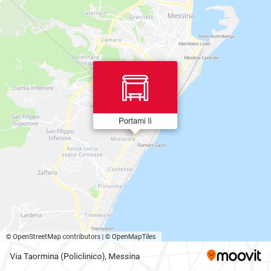 Mappa Via Taormina (Policlinico)