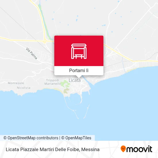 Mappa Licata Piazzale Martiri Delle Foibe