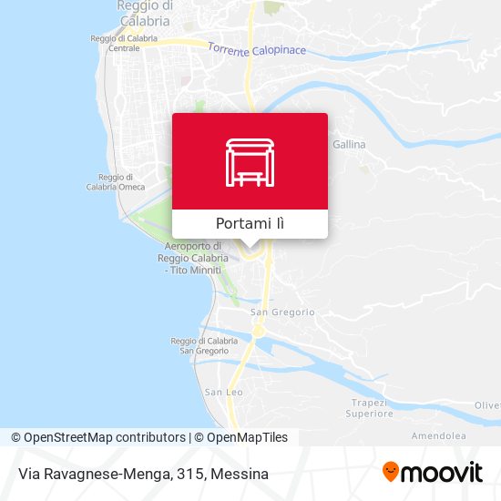 Mappa Via Ravagnese-Menga, 315