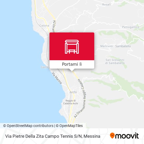 Mappa Via Pietre Della Zita  Campo Tennis S / N