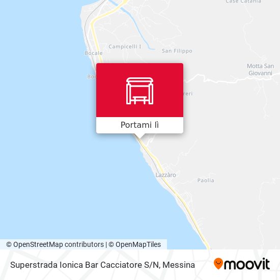 Mappa Superstrada Ionica  Bar Cacciatore S / N