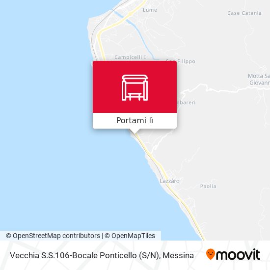 Mappa Vecchia S.S.106-Bocale  Ponticello (S / N)