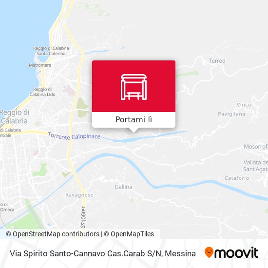 Mappa Via Spirito Santo-Cannavo  Cas.Carab S / N